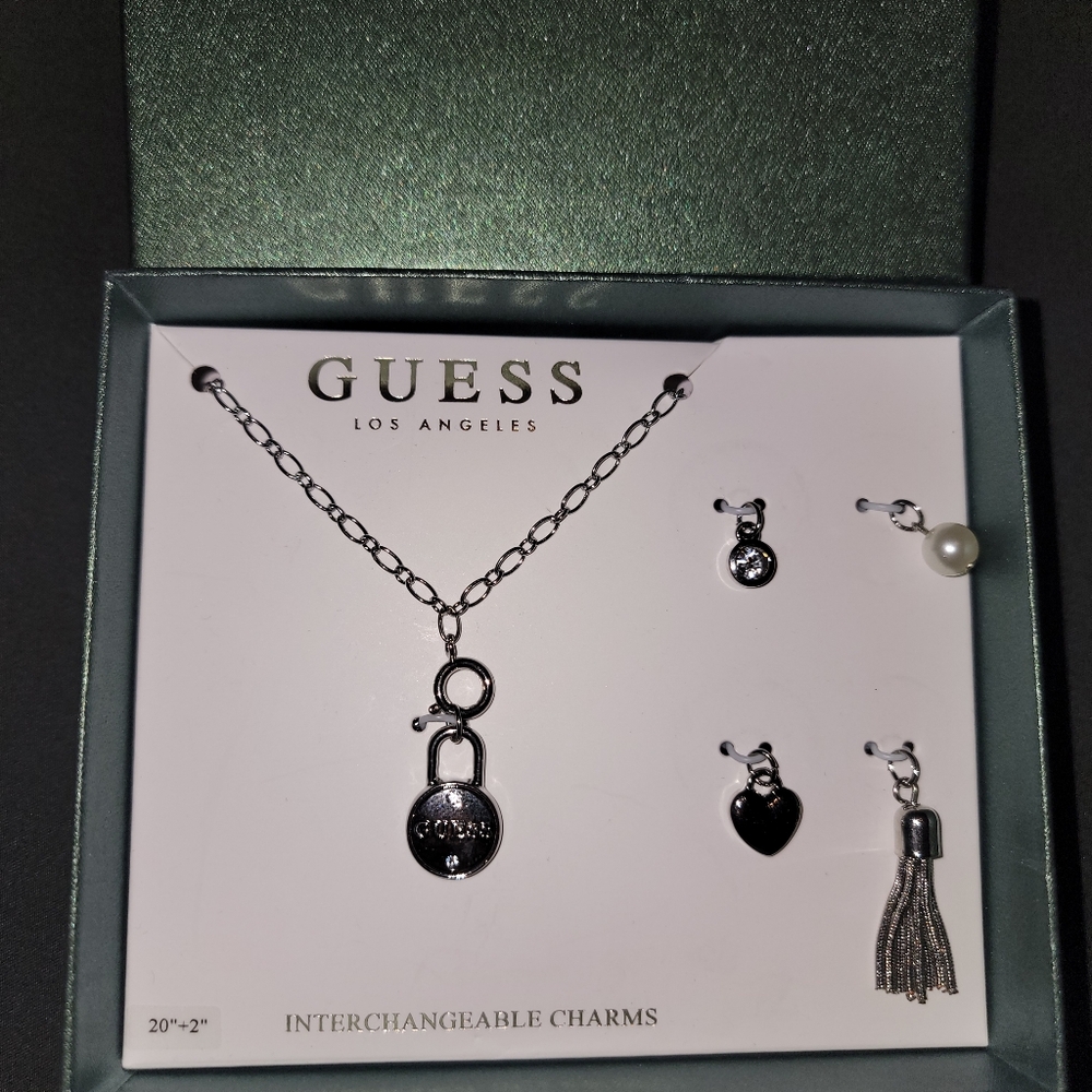 GUESS charm interchangeable necklace
